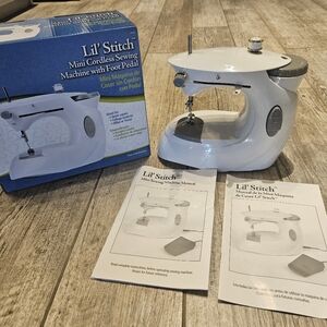Mini Cordless Sewing Machine - White